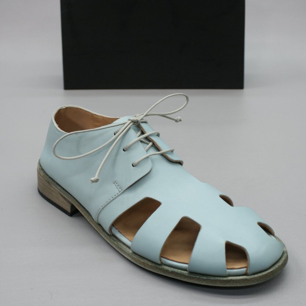 Marsell Ladies 37.5 (7.5) Marcellina Scarpa Aperta Pelle Shoes Fisherman Sandals